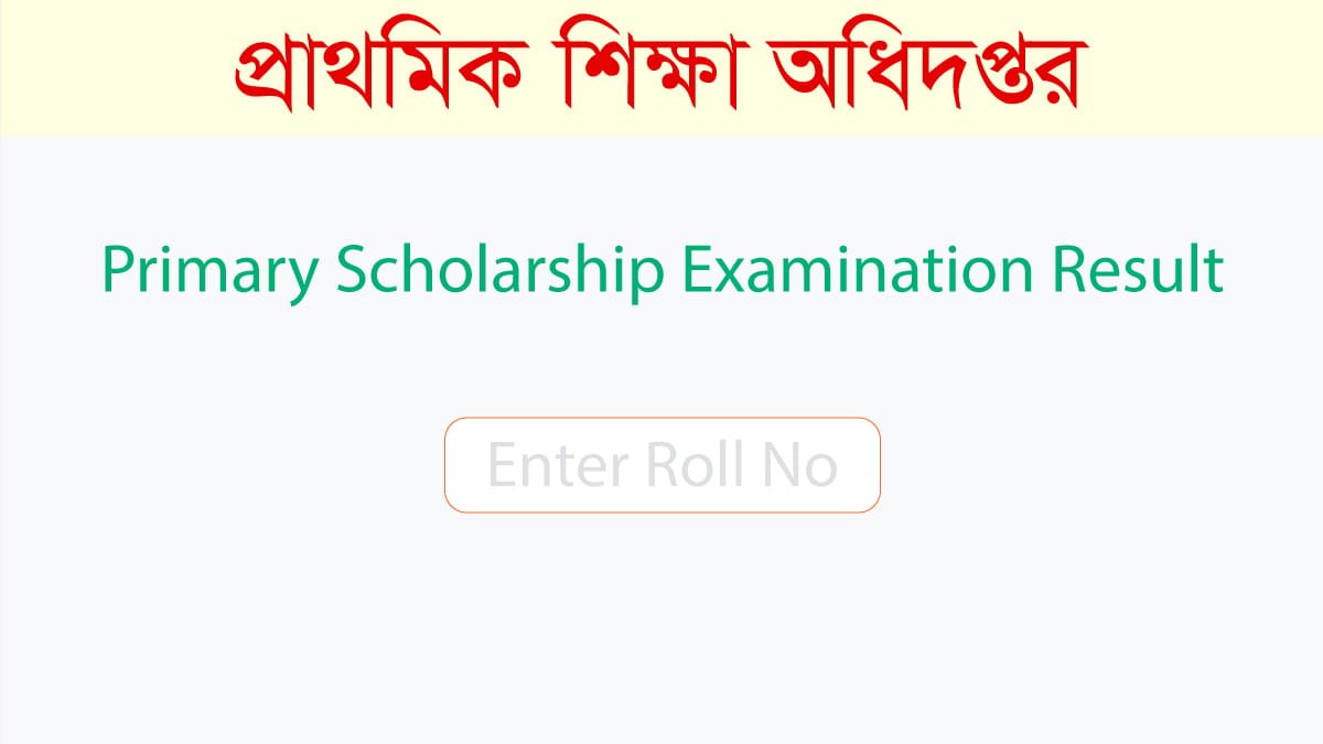 Primary Scholarship Exam Result